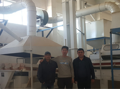 Uzbek 2 tph mung bean processing line