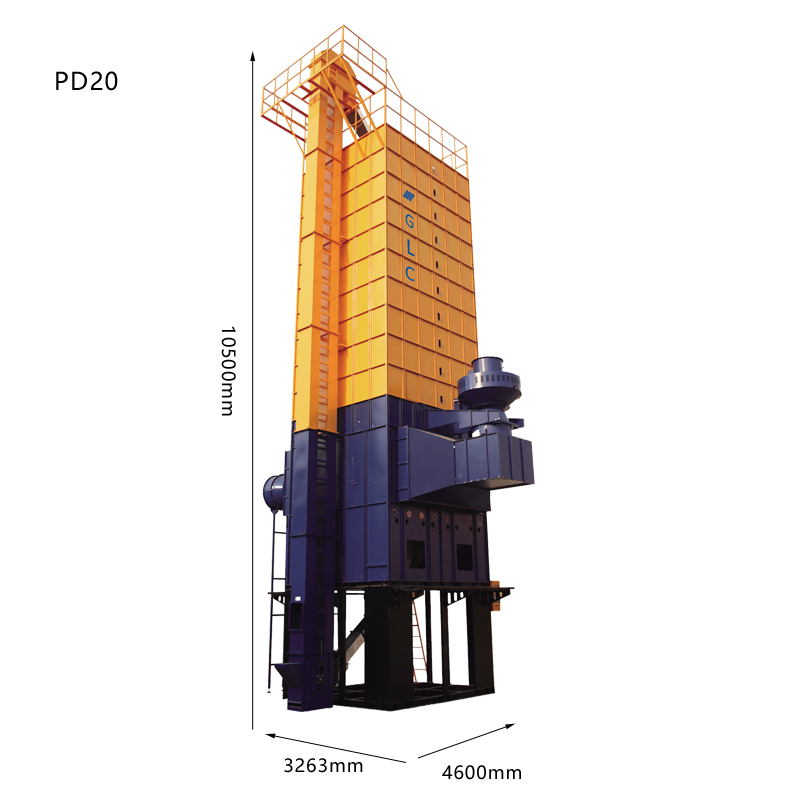 Maiz Dryer With Multiple Fuel Burners